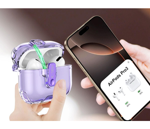 Tech-Protect Bounce Pro Apple Airpods Pro 3 Lavender - 1500164 - zdjęcie 4